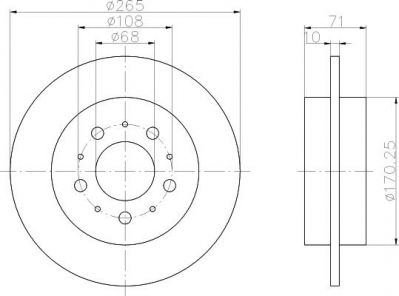 Textar 92097800 тормозной диск на VOLVO 960 II универсал (965)