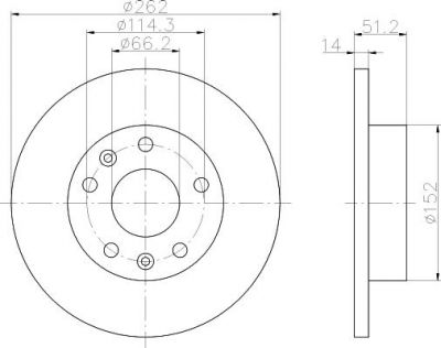 Textar 92102900 тормозной диск на LAND ROVER FREELANDER Soft Top (LN_)