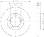 Textar 92114200 тормозной диск на BERTONE FREECLIMBER