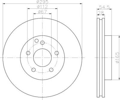 Textar 92115103 тормозной диск на MERCEDES-BENZ E-CLASS (W211)