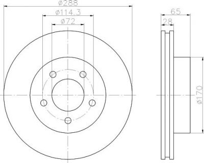 Textar 92119700 тормозной диск на JEEP CHEROKEE (KJ)