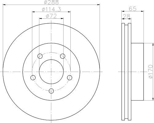 Textar 92119700 тормозной диск на JEEP CHEROKEE (KJ)
