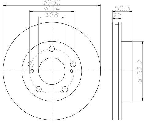 Textar 92129800 тормозной диск на NISSAN VANETTE CARGO фургон (HC 23)