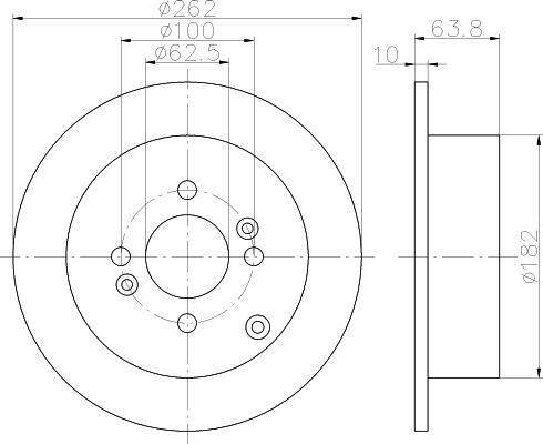 Textar 92161300 тормозной диск на HYUNDAI ACCENT III седан (MC)