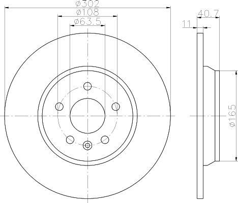 Textar 92162903 тормозной диск на VOLVO V70 III (BW)