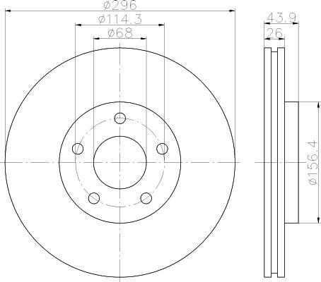 Textar 92167400 тормозной диск на NISSAN QASHQAI / QASHQAI +2 (J10, JJ10)