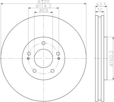 Textar 92169903 тормозной диск на MITSUBISHI LANCER VI (CJ-CP_)