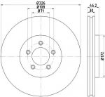 Textar 92173505 тормозной диск на JAGUAR XK кабрио (QQ6_, _J43_)