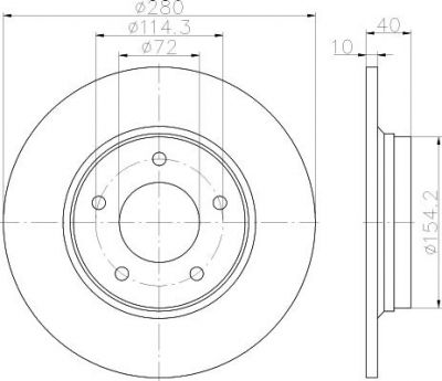 Textar 92181403 тормозной диск на MAZDA 6 (GH)