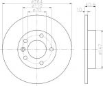 Textar 92186403 тормозной диск на OPEL CORSA D