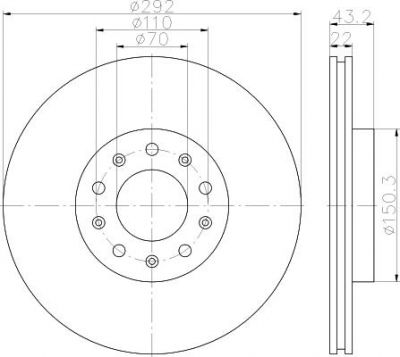 Textar 92221103 тормозной диск на ALFA ROMEO 159 (939)