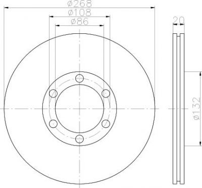 Textar 92235900 тормозной диск на MAZDA E-SERIE фургон (SR2)