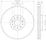 Textar 92237600 тормозной диск на FIAT DOBLO c бортовой платформой/ходовая часть (263)