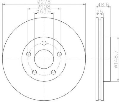 Textar 92237703 тормозной диск на FORD FOCUS III Turnier