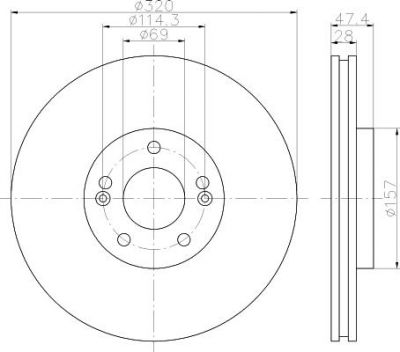 Textar 92237803 тормозной диск на HYUNDAI i40 CW (VF)