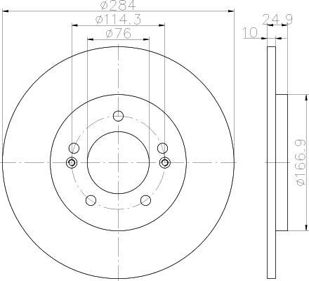 Textar 92239103 тормозной диск на HYUNDAI i40 CW (VF)