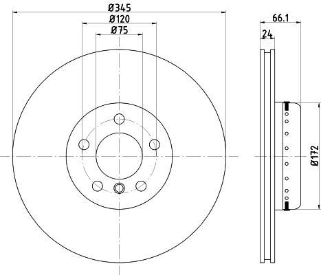 Textar 92265125 тормозной диск на 1 (F20)