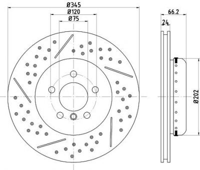 Textar 92265525 тормозной диск на 4 Gran Coupe (F36)