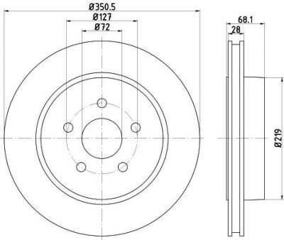 Textar 92269803 тормозной диск на JEEP GRAND CHEROKEE III (WH, WK)