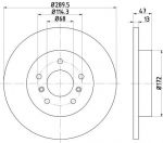 Textar 92274003 тормозной диск на NISSAN QASHQAI (J11, J11_)