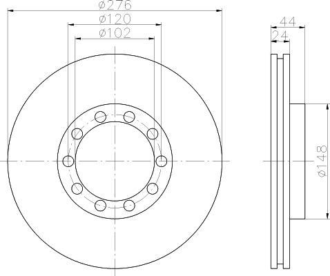 Textar 93085800 тормозной диск на RENAULT TRUCKS MESSENGER самосвал