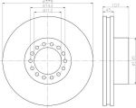 Textar 93175200 тормозной диск на IVECO EuroCargo