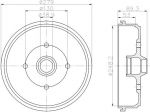 Textar 94004500 тормозной барабан на VW KAEFER кабрио (15)