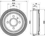 Textar 94007800 тормозной барабан на OPEL ASTRA F Наклонная задняя часть (53_, 54_, 58_, 59_)