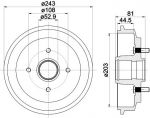 Textar 94026700 тормозной барабан на FORD FUSION (JU_)