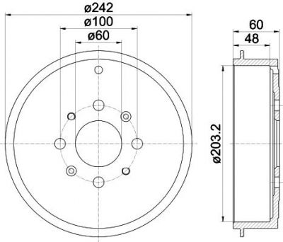 Textar 94027600 тормозной барабан на OPEL CORSA D Van