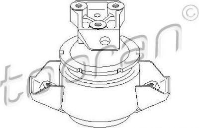 Topran 103 838 подвеска, двигатель на VW PASSAT Variant (3A5, 35I)