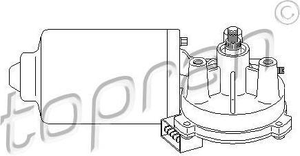 Topran 108 577 двигатель стеклоочистителя на VW POLO купе (86C, 80)
