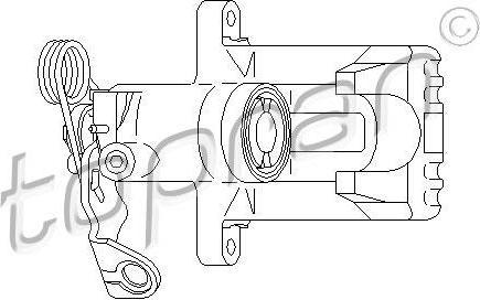 Topran 110 285 тормозной суппорт на VW PASSAT Variant (3B6)
