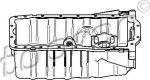 Topran 110 613 масляный поддон на VW GOLF IV (1J1)