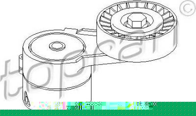 Topran 205 741 натяжной ролик, поликлиновой ремень на OPEL ASTRA G универсал (F35_)