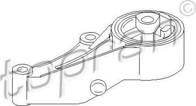 Topran 207 040 подвеска, двигатель на OPEL ASTRA H (L48)