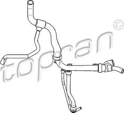Topran 207 717 шланг радиатора на OPEL VECTRA B (36_)