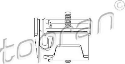 Topran 300 926 подвеска, двигатель на FORD ESCORT IV (GAF, AWF, ABFT)