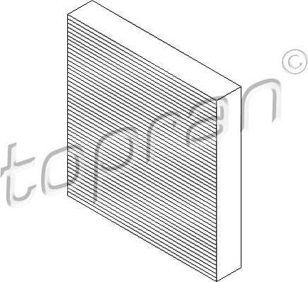 Topran 302 080 фильтр, воздух во внутренном пространстве на FORD MONDEO IV (BA7)