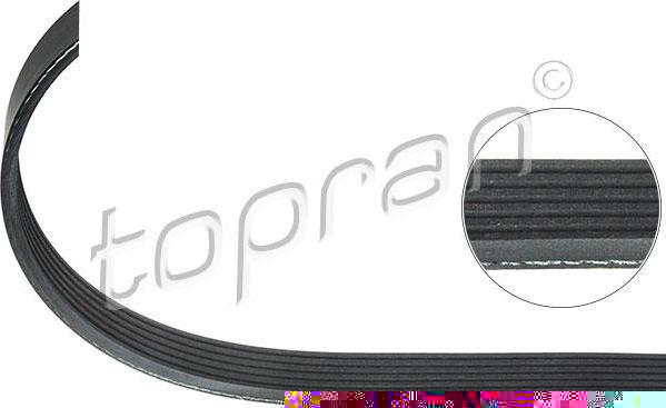 Topran 302 090 поликлиновой ремень на FORD FUSION (JU_)