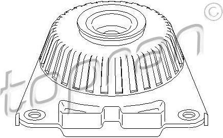 Topran 302 357 опора стойки амортизатора на FORD MONDEO III седан (B4Y)