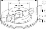 Topran 401 055 тормозной диск на MERCEDES-BENZ E-CLASS (W211)