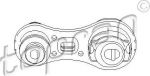 Topran 700 535 подвеска, двигатель на RENAULT MEGANE II (BM0/1_, CM0/1_)