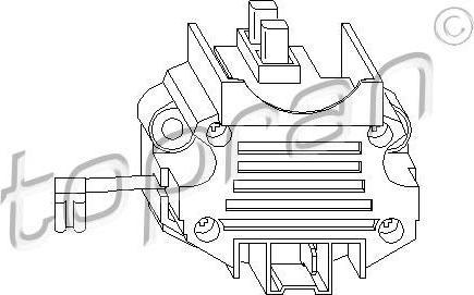Topran 721 911 регулятор генератора на PEUGEOT 205 II (20A/C)
