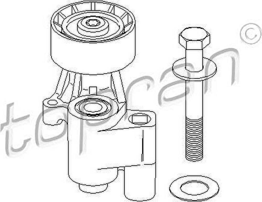 Topran 722 407 устройство для натяжения ремня, ремень грм на PEUGEOT 406 Break (8E/F)