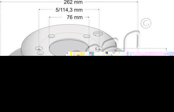 Topran 820 381 тормозной диск на HYUNDAI TUCSON (JM)