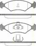 TRISCAN 8110 10506 комплект тормозных колодок, дисковый тормоз на FORD ESCORT III (GAA)