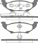 TRISCAN 8110 10523 комплект тормозных колодок, дисковый тормоз на DODGE CARAVAN