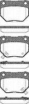 TRISCAN 8110 14028 комплект тормозных колодок, дисковый тормоз на NISSAN 300 ZX (Z32)