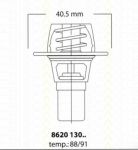 TRISCAN 8620 13091 термостат, охлаждающая жидкость на RENAULT SUPER 5 (B/C40_)